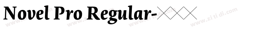 Novel Pro Regular字体转换